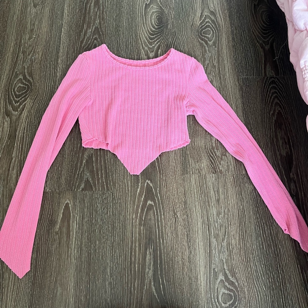 Pink Long Sleeve Women's Top